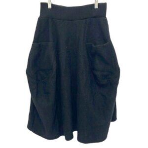 Vintage Athena Marie Wool Blend Artisan Lagenlook Knee Length Balloon Skirt